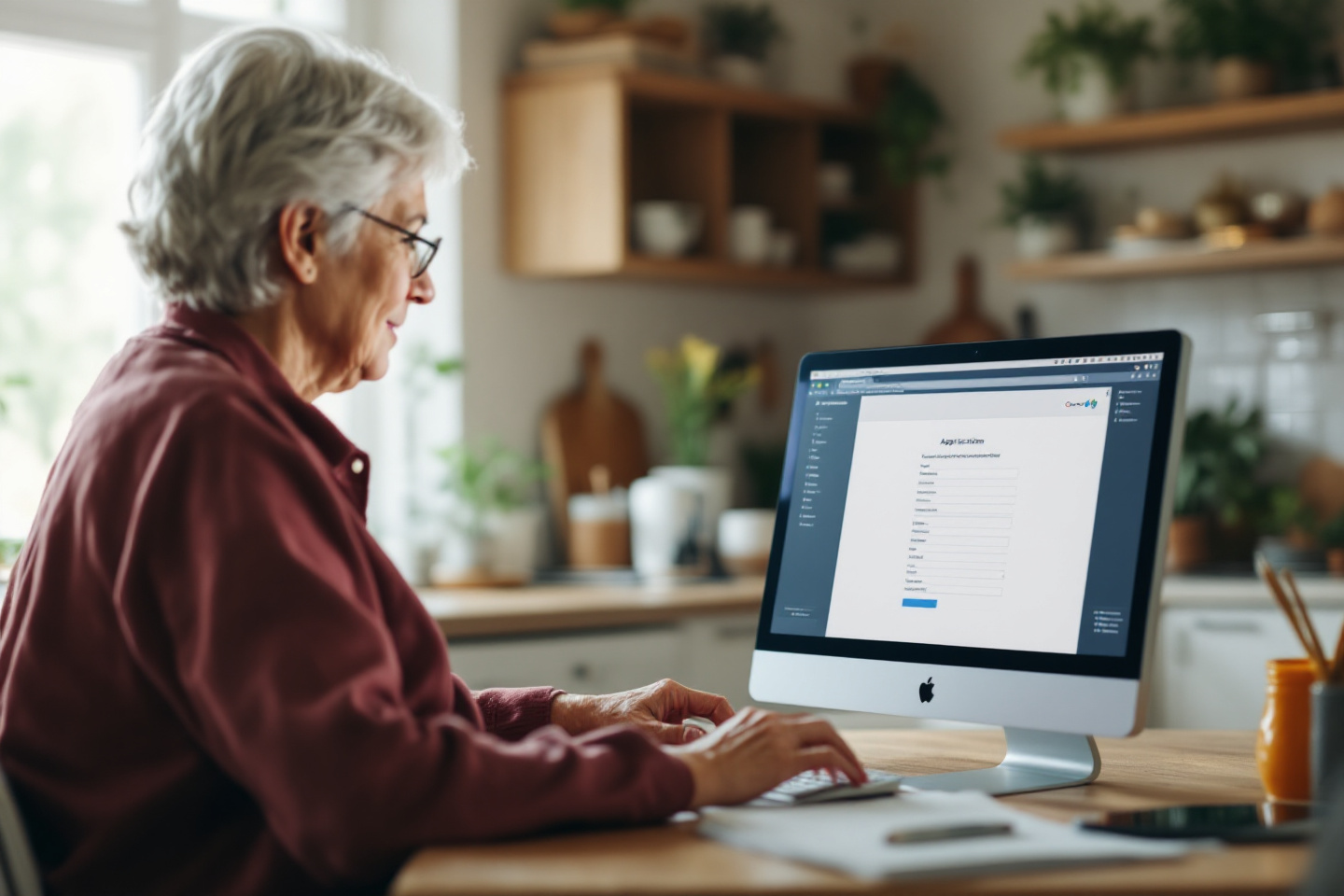 Credit union staff using the form builder