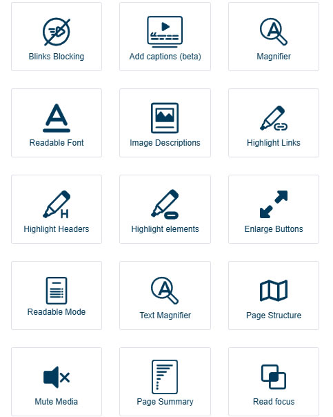 Widget customization options