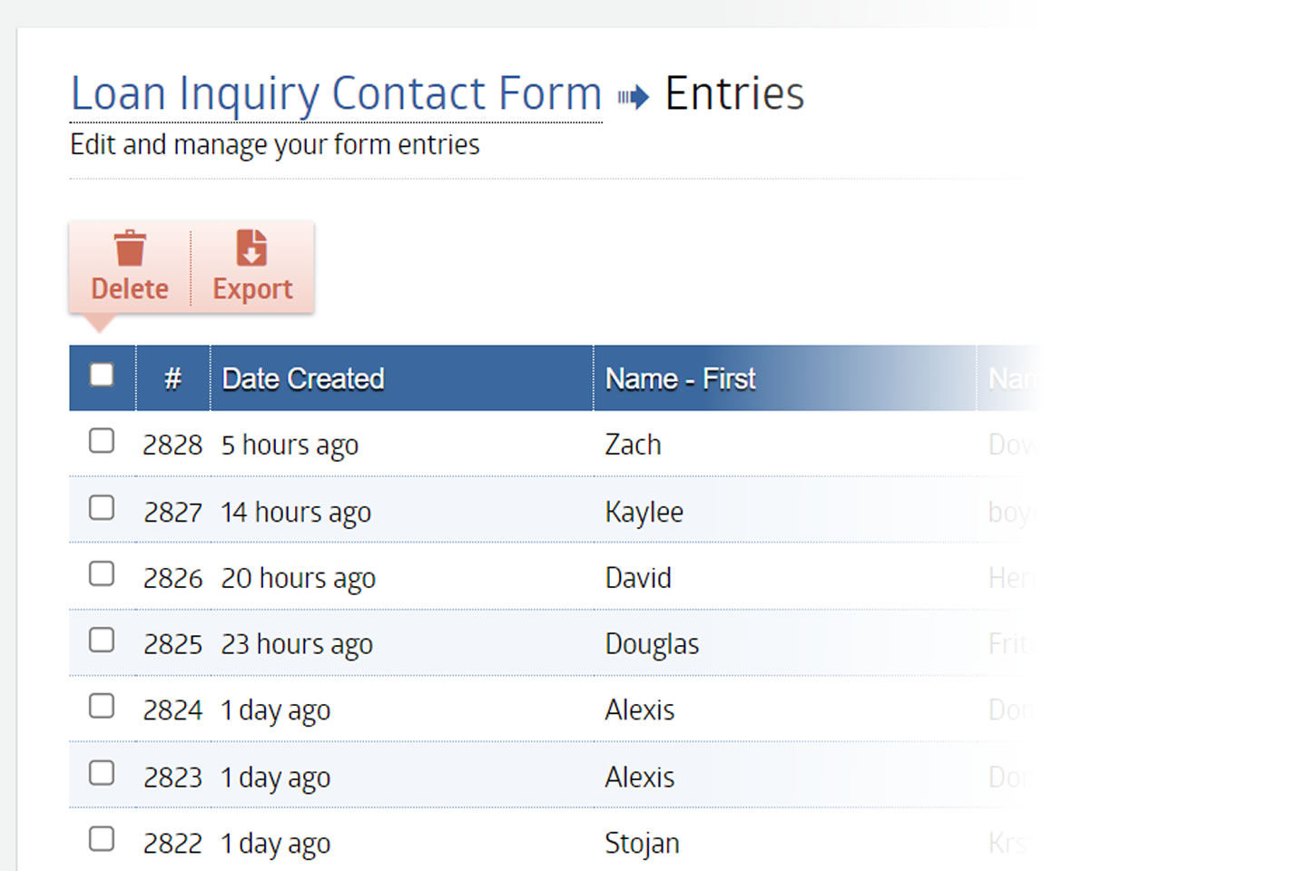 Secure form builder interface showing drag-and-drop form creation