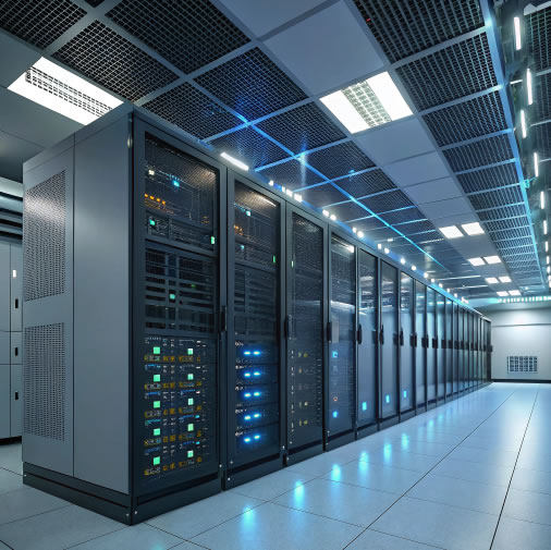 Secure data center servers hosting credit union websites with SSAE 16 certification