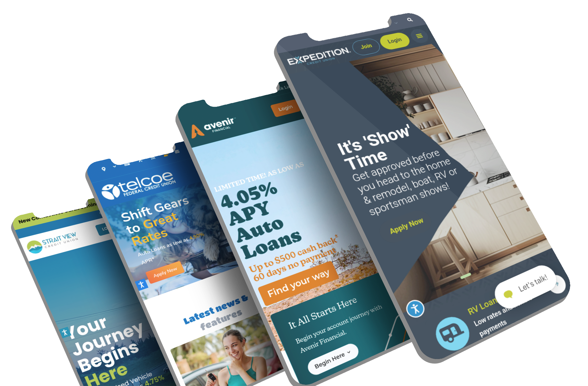 Award-winning credit union website design by Avtec Media Group
