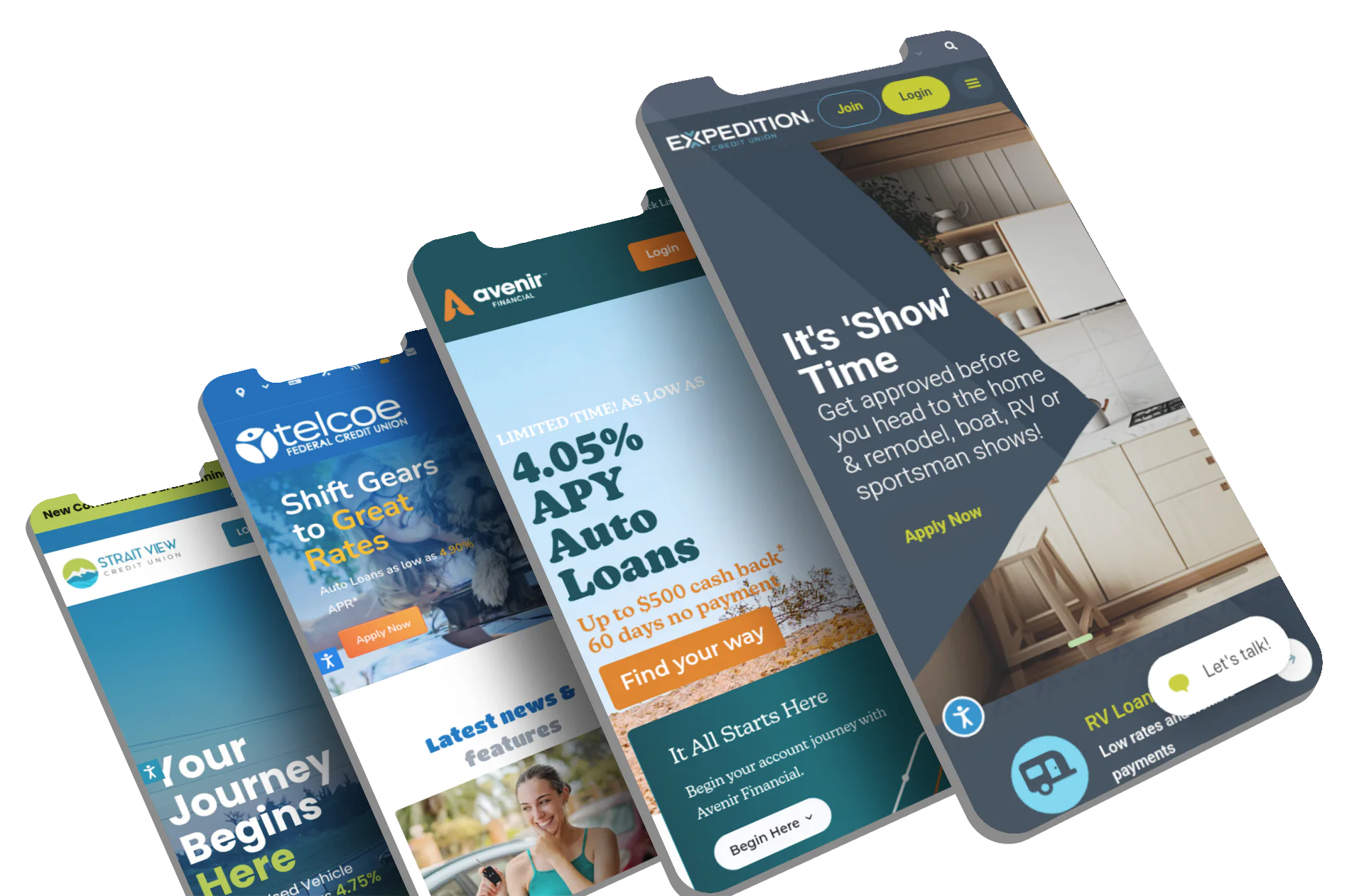 Award-winning credit union website design by Avtec Media Group