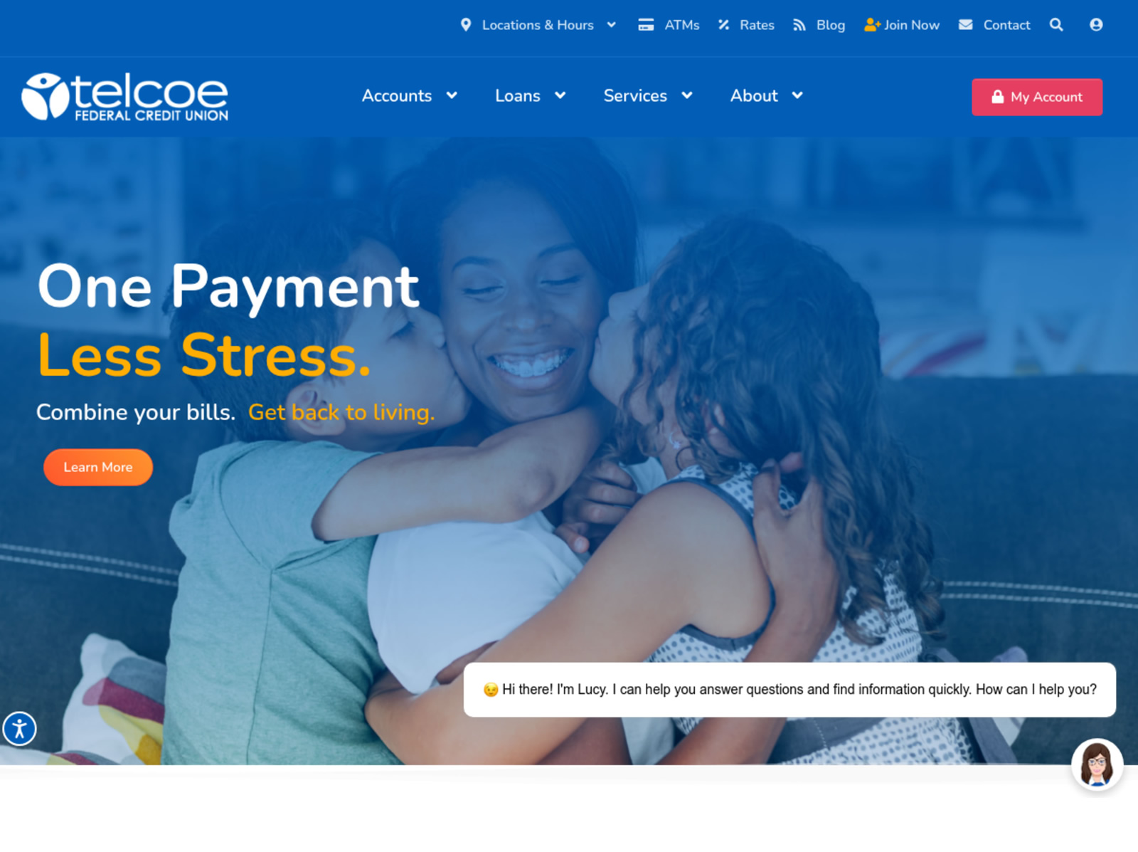 Telcoe Federal Credit Union website