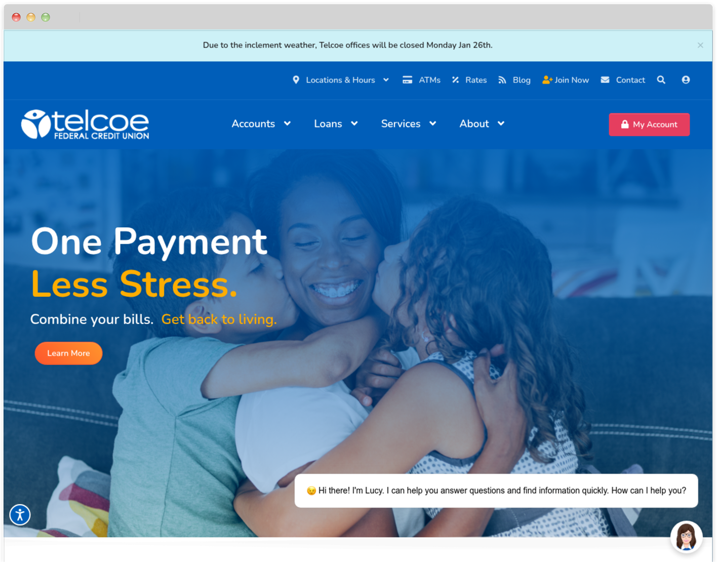 Telcoe Federal Credit Union website redesign