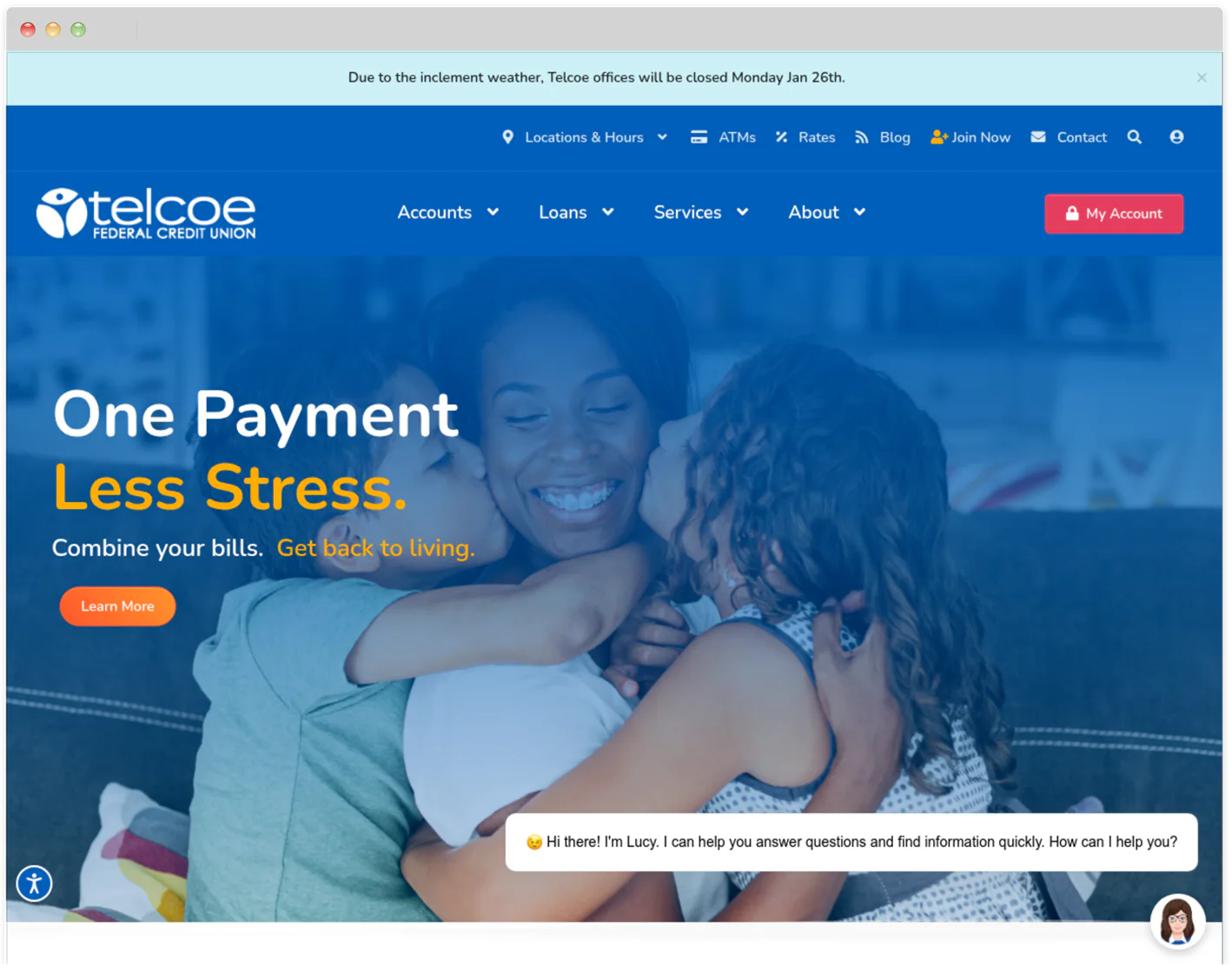 Telcoe Federal Credit Union website redesign