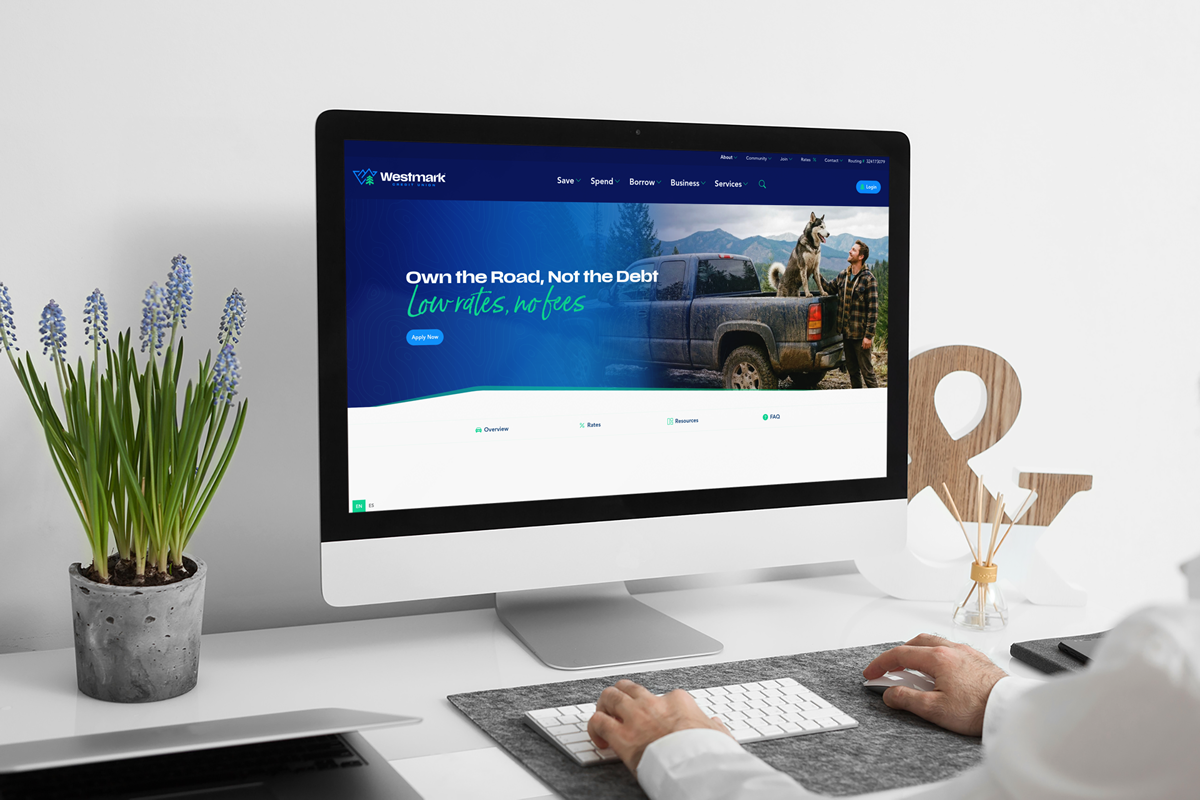 Westmark Credit Union website mockup